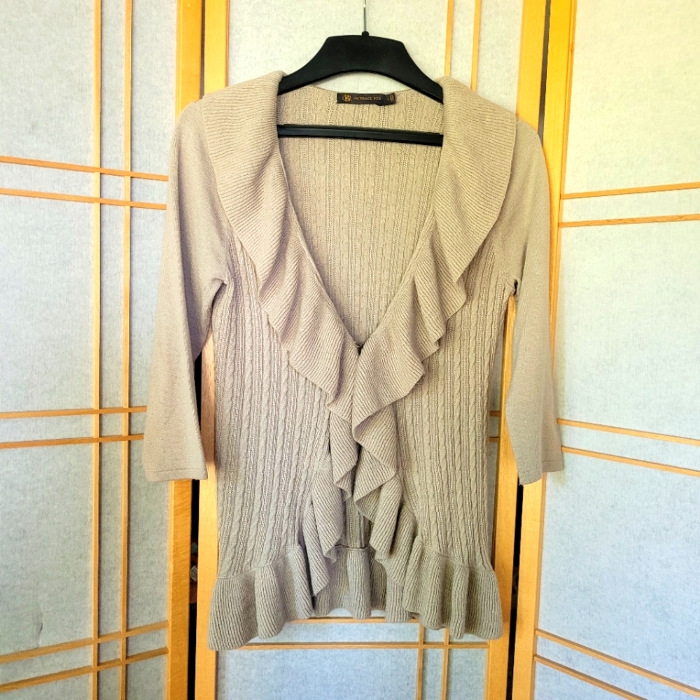 Outback red cardigan medium